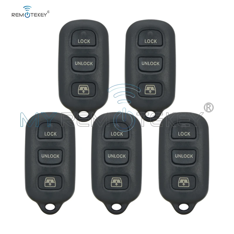 Remtekey 5 шт. брелок 3 кнопки HYQ12BBX с паникой для Toyota Sequoia 4 Runner 4Runner 2003 2004 2005 2006 2007 2008