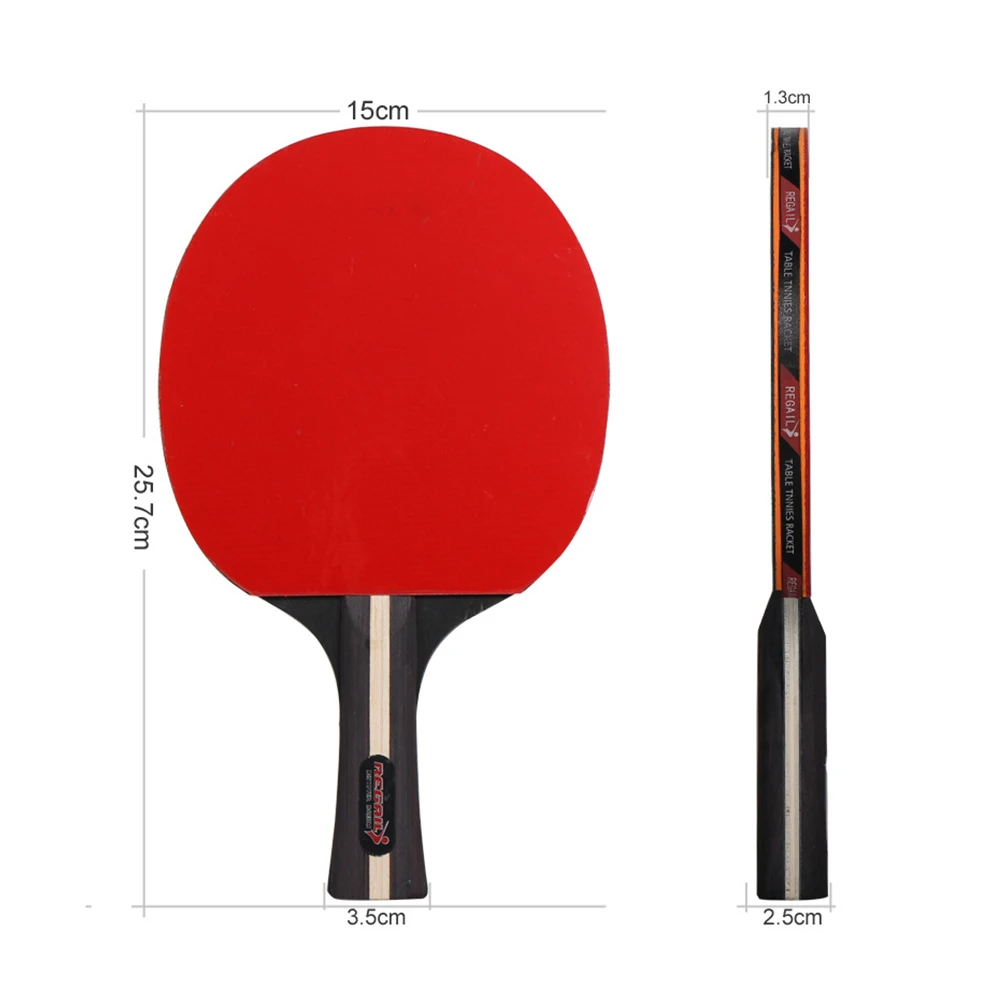 

Professional Double-Sided Rubber Table Tennis Racket Set with 4 Ping Pong Paddles + 1 Net+6 Balls Pingpong Bat Indoor Play