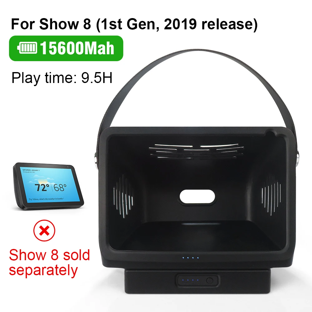 Аккумуляторная батарея для Echo Show 8 беспроводное зарядное устройство корпус