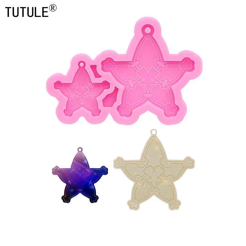 

Shiny Wayfinder Kingdom Hearts Mold Necklace Resin Polymer Clay Silicon Mold Earring Kawaii Keychain Silicone Mold