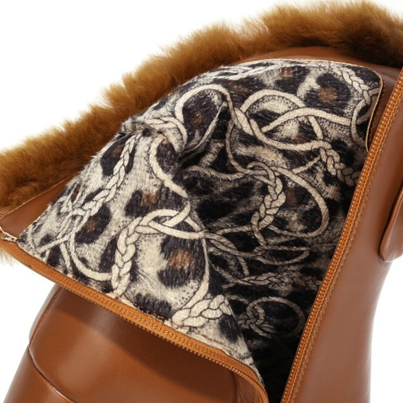 Сапоги женские зимние на меху плюшевые среднем каблуке большие размеры 31-49 669 |