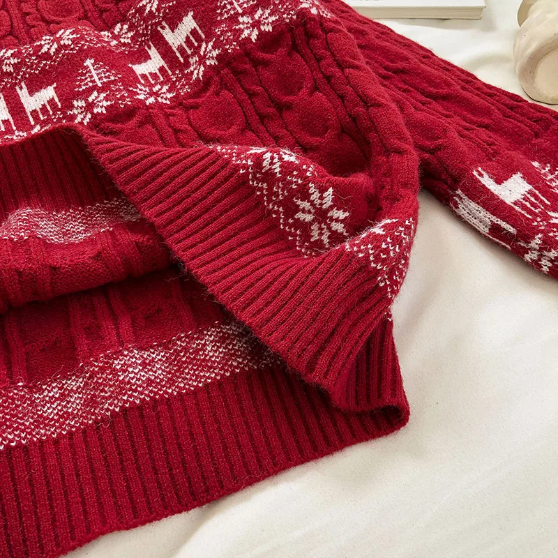 

dames trui pull hiver femme pulls femme automne hiver christmas sweater women red winter christmas sweater