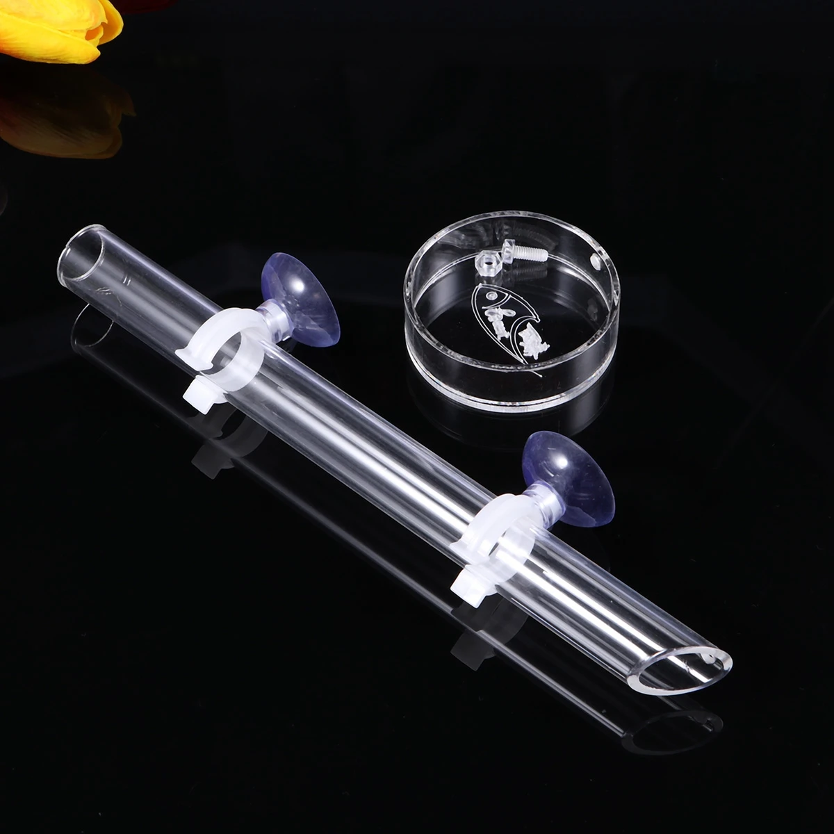 Solid Clear Acrylic Assembled Shrimp Feeder Tube Tray for Fish Tank Aquarium Crystal | Дом и сад