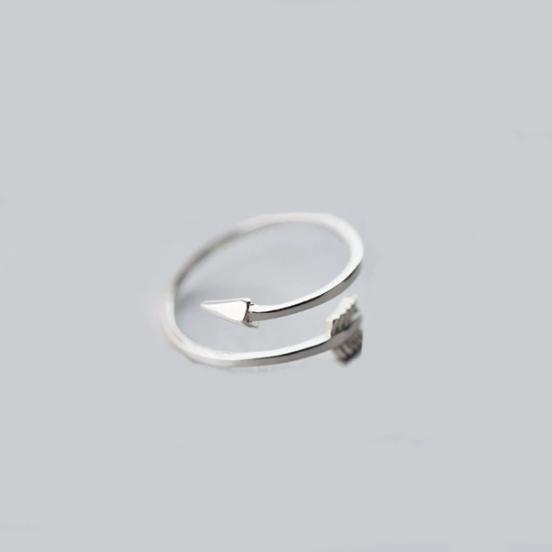 

Creative Fashion Women Arrow Love Opening Rings Casual Party Geometric Plated Silver Arrow Ring Jewelry Festival Gift