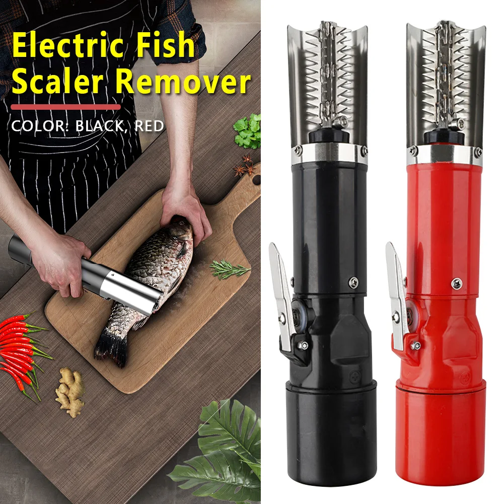 

Waterproof Electric Fish Scaler Remover Rechargeable Stainless Steel Travel Portable Home Kitchen With Adapter Cleaning Tools
