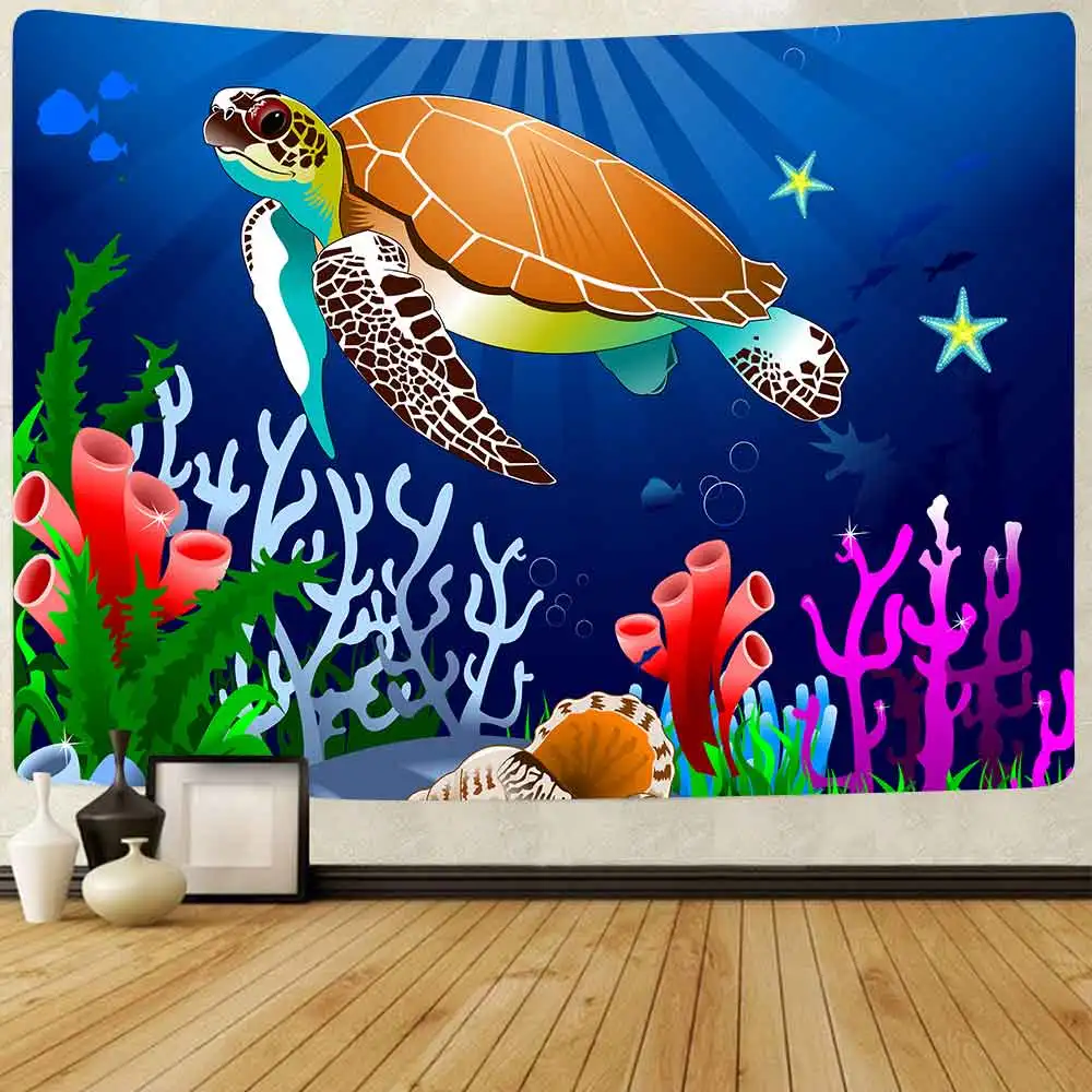 Летний Пляжный гобелен Simsant кокосовое дерево морская волна настенный для