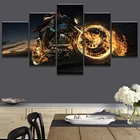 Полный квадратный круглый алмаз 5D сделай сам, алмазная живопись, мотоциклетная вышивка, 5 панелей, наборы для вышивки крестиком декор из алмазной мозаики MM198