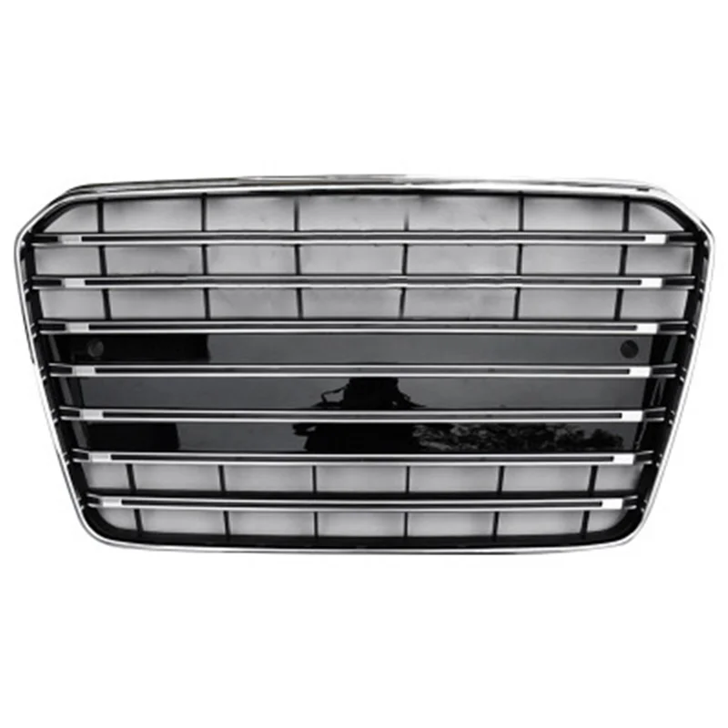 

Хромированная и глянцевая черная передняя решетка капота для Audi A5 Upgrade S5 2012 2013 2015 2014 Автомобильная решетка со светом