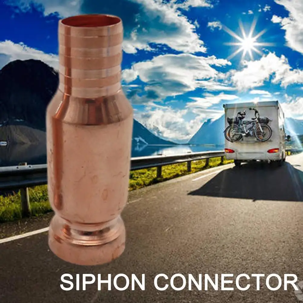 

Red copper siphon refueling Gas Siphon Pump Gasoline Fuel Water Shaker Siphon Safety Self Priming Hose Pipe Flexible Plumbing