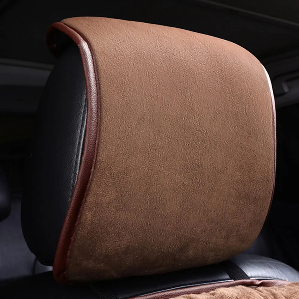 

1PC Car Seat Cover Cotton Plush With Backrest Winter Thick Plush Car Cushion Front Seat Cover Auto Warm Cushion Car Accessories