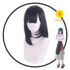 Парик для косплея аниме агент времени Qiao Ling Cheng Xiaoshi Lu Guang черные белые волосы термостойкие волосы + парик шапочка для Хэллоуина