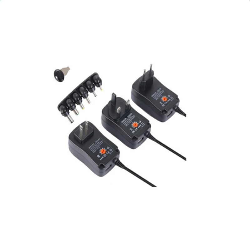 Адаптер 3 в 4 5 6 7 9 12 В 2A 2.5A AC/DC Регулируемый источник питания Универсальное