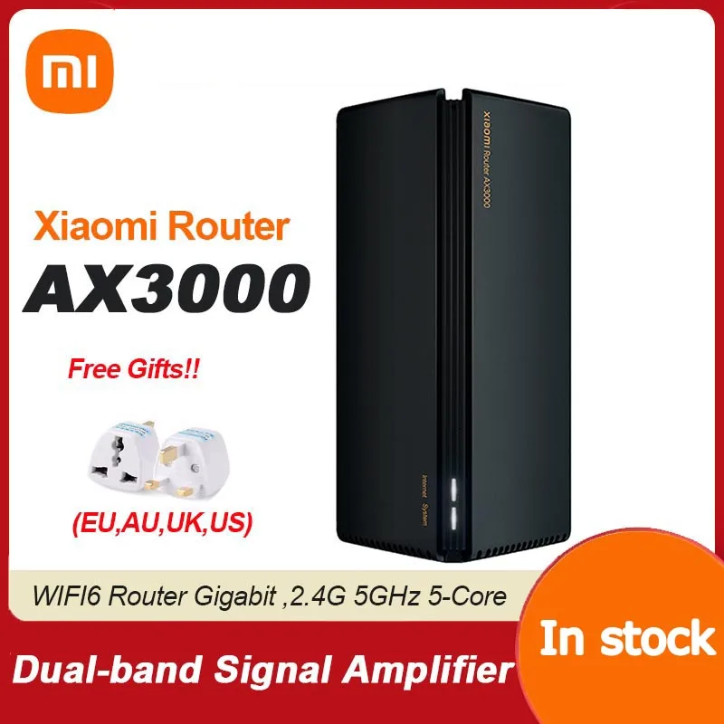 

Новый маршрутизатор Xiaomi AX3000 Mesh Wifi6 2,4G 5,0 ГГц, полный гигабитный ретранслятор Wi-Fi, 4 антенны, сетевой расширитель