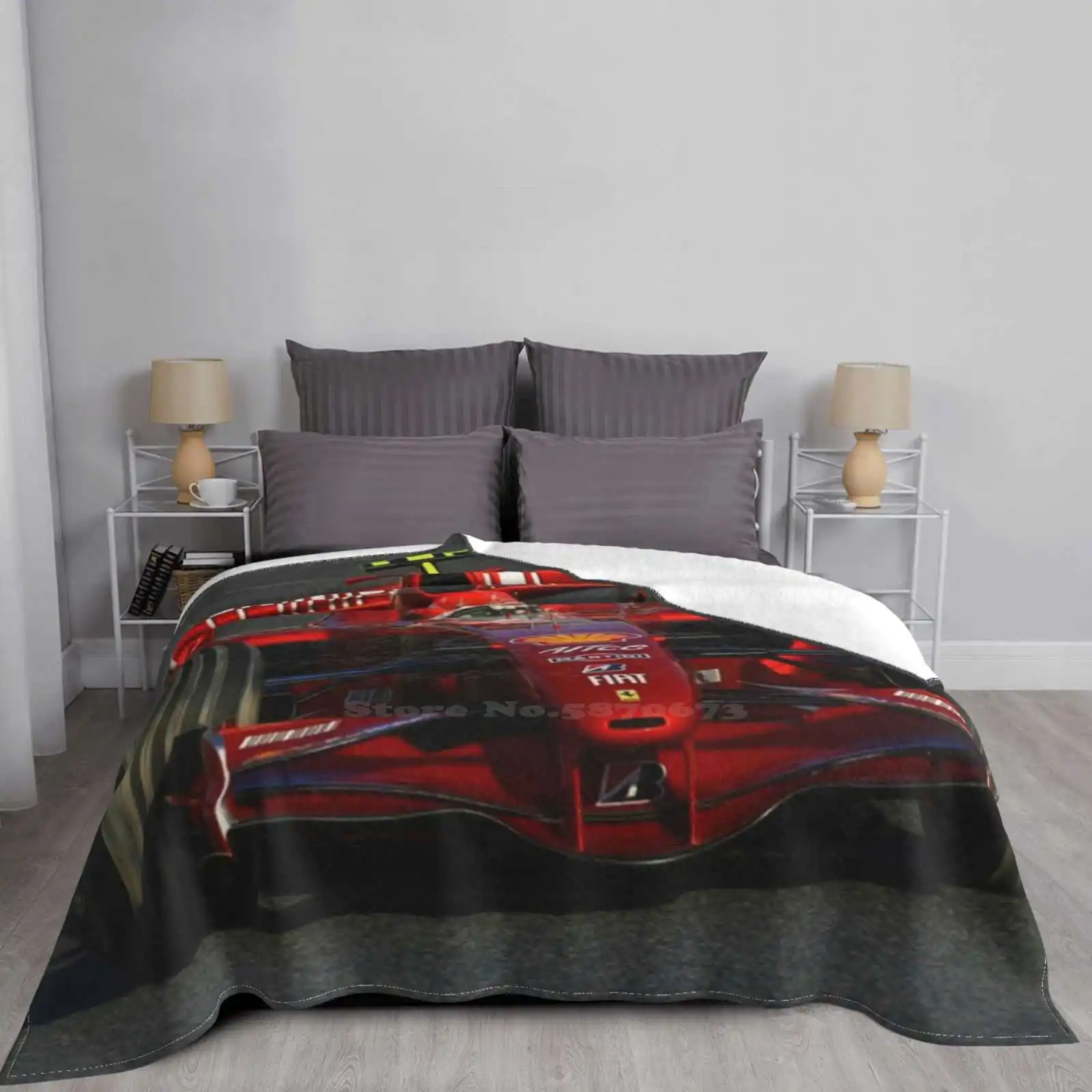 Michael Schumacher Racing F2007 Автомобиль Four Seasons Удобное теплое мягкое одеяло Racecars Sports Fia