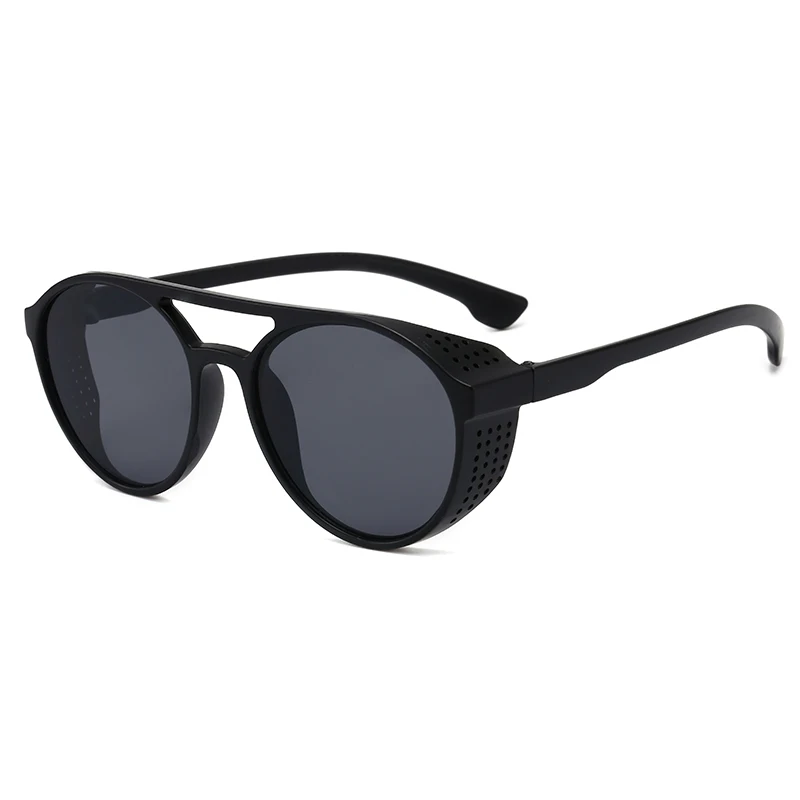 Круглые Солнцезащитные очки в стиле ретро стимпанк для мужчин и женщин модные