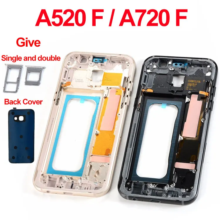 Средняя рамка ободок для Samsung A3 A5 A7 2017 A520 A520F A720 A720F A320 A320F версия средний корпус