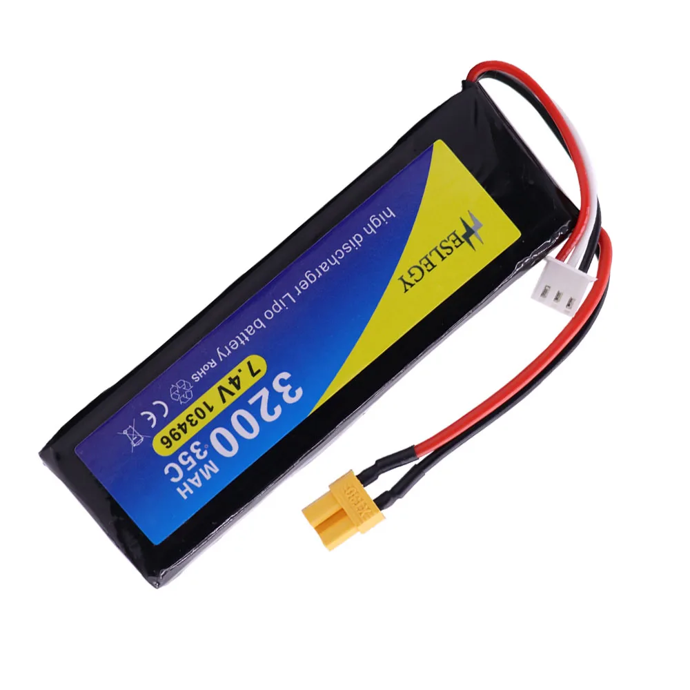 7 4 В 3200 мАч 35C 2S литий-полимерный аккумулятор XT30 штекер с USB зарядным устройством