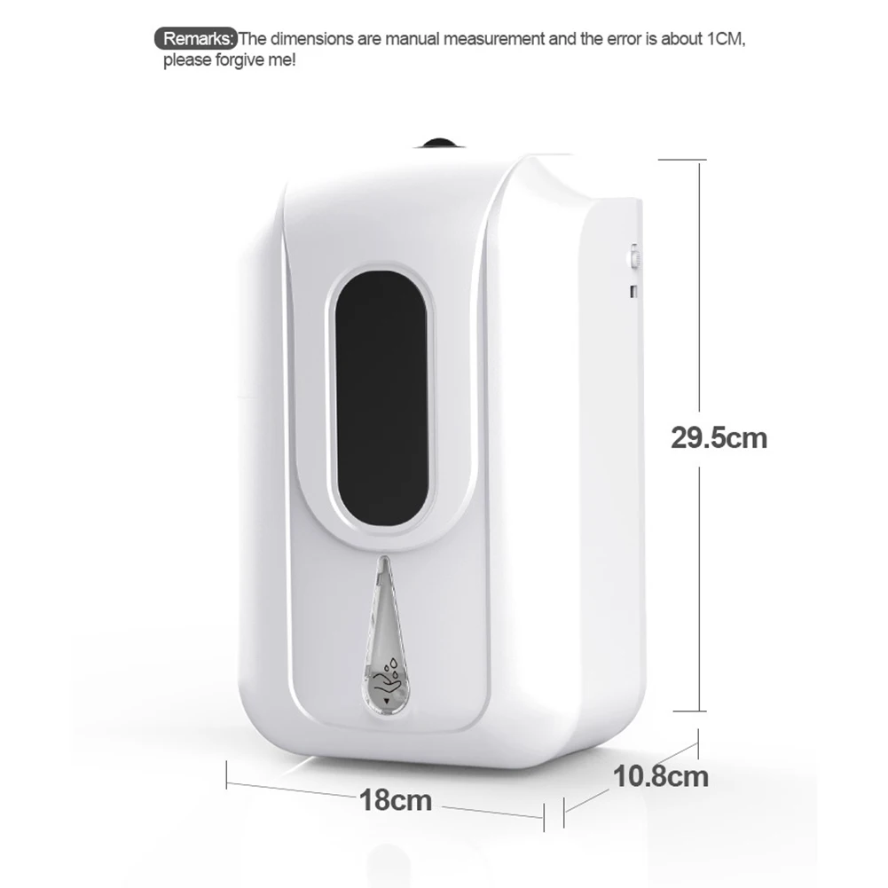 

Liquid Foaming Soap Dispenser Hand Washer Maker USB Charging Infrared Induction Automatic Wall Mounting ABS Hand Cleaning