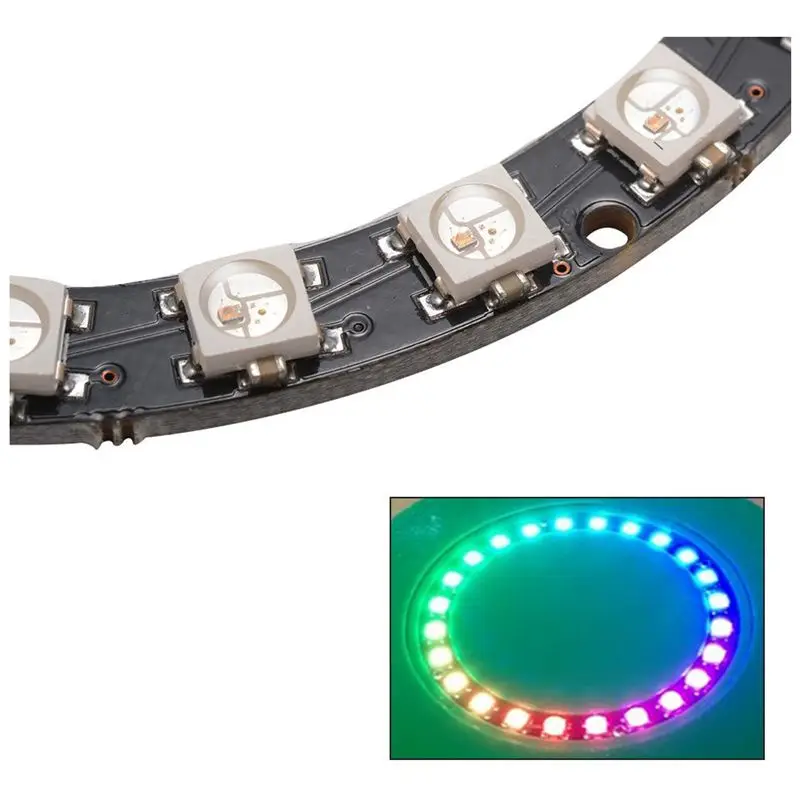 24Bit Ring RGB светодиодный 5050 встроенный драйвер для Arduino | Лампы и освещение