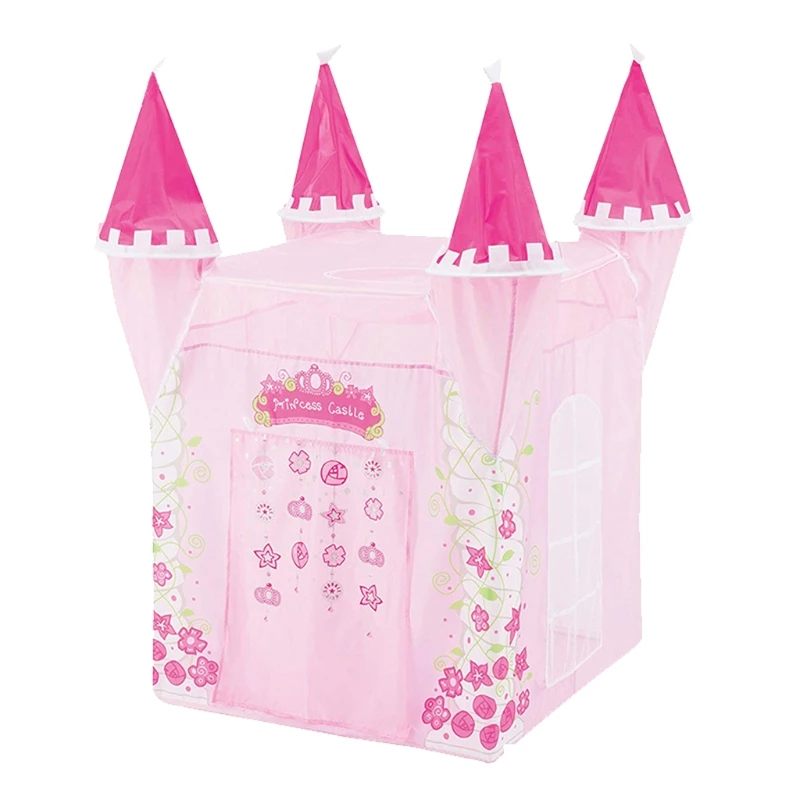 

130cm/51inch Children’s Play Tent Princess Castle Play House Indoor Tent Summer Garden Backyard Lawn Sun Tent for Girls H055