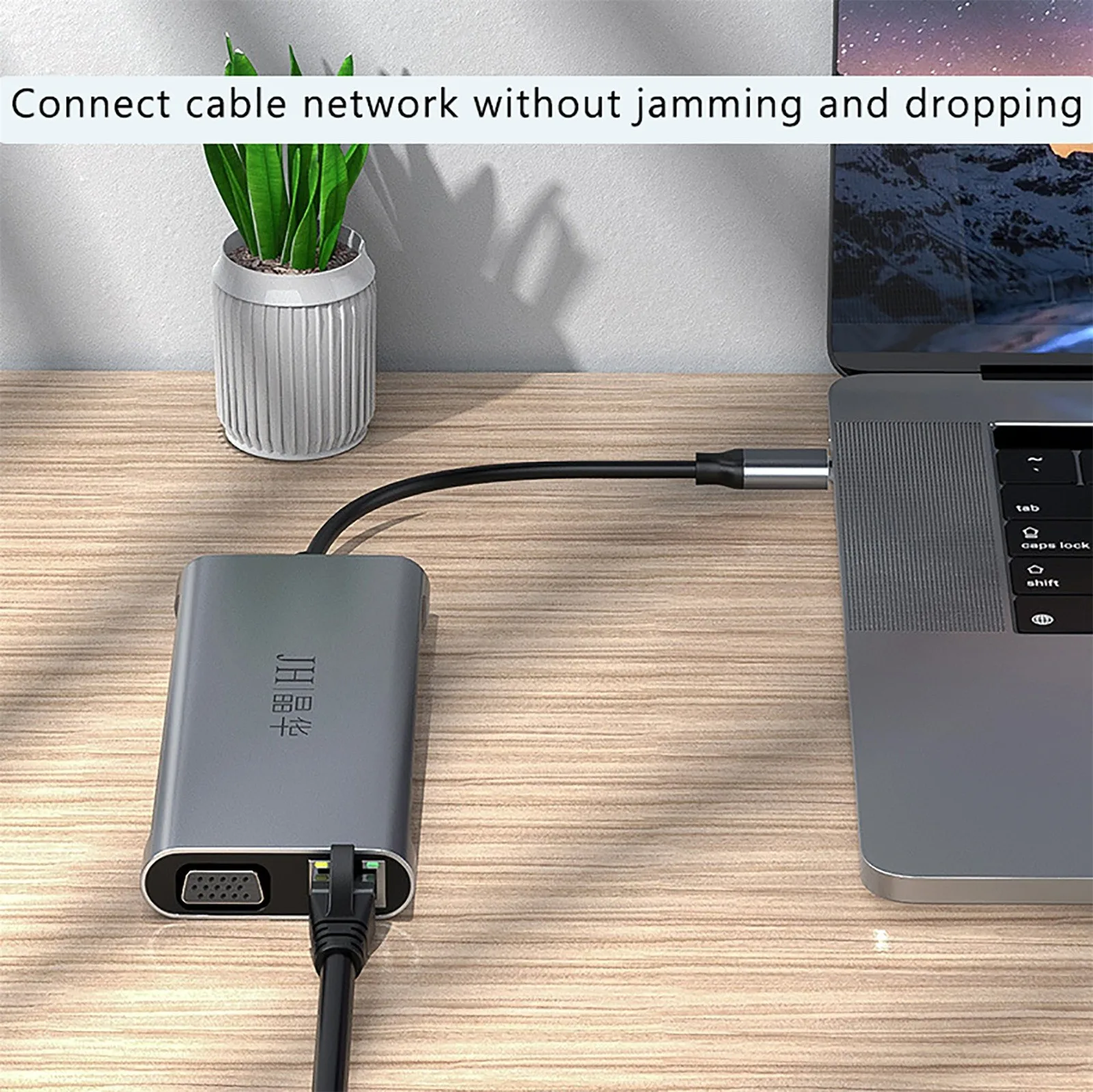 

HIPERDEAL USB Hub Aluminum Alloy 12 in 1 4K UHD Type C Hub USB3.0 VGA PD Adapter Docking Station For PC 5Gbps USB C Hub Rj45