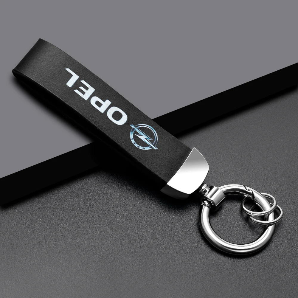 Автомобильный Стайлинг металлический + Кожаный брелок для ключей интерьер