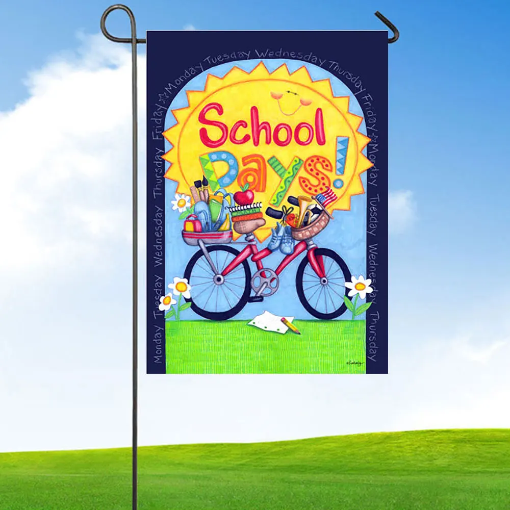 Садовый открытый флаг Снеговик зимний сезонный баннер веселое Рождественское