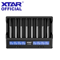 xtar aaa aa batery charger vc8 vc4 vc4s display charger charge li ion battery 10400 26650 20700 21700 18650 battery charger