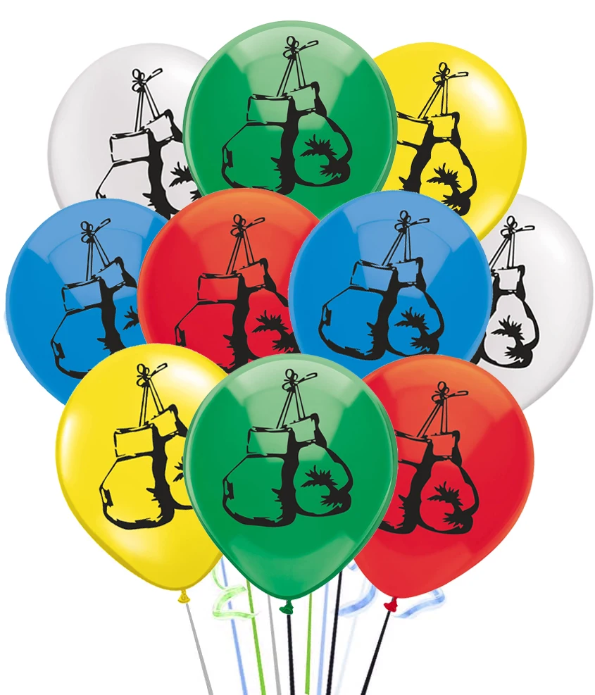 10 шт./лот латексные шары боксерские перчатки King Тайсона Али на день рождения