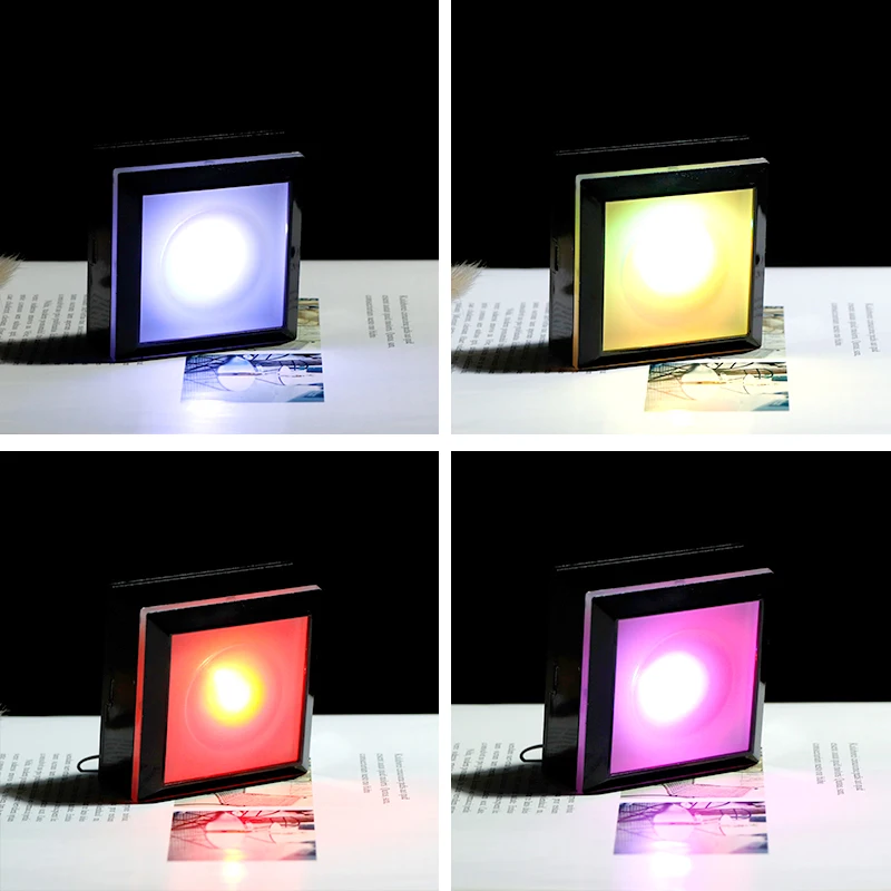 Персонализированные 2D лазерные фотоальбомы в форме лампы с ночным светильник