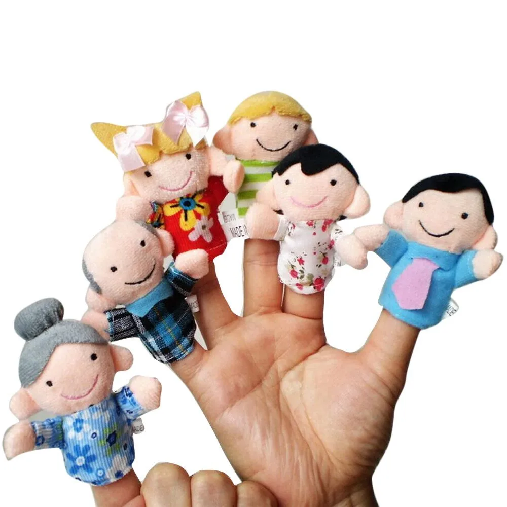 

Early Technology Learning6 Pcs Finger Even Storytelling Good Toys Hand Puppet For Baby's Gift Study Learning Fun Toys