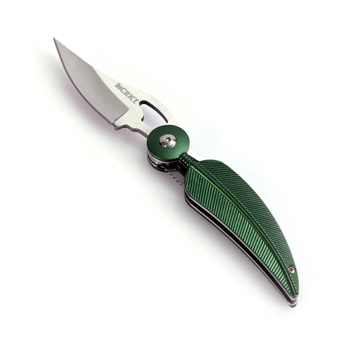 

Карманный нож CRKT 6077 Xeaf 5 Cr15MoV, из стали, с зеленым пером