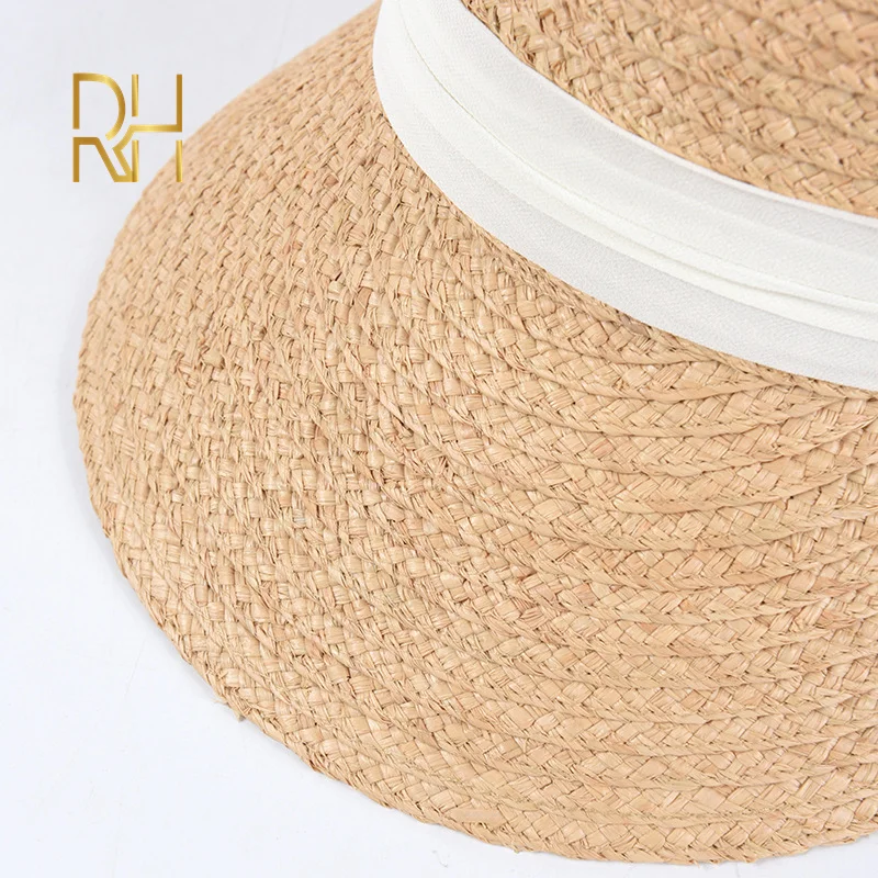 RH солнцезащитный козырек для женщин с широкими полями пляжные кепки шифоновой