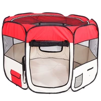 portable folding pet tent dog cat house playpen for puppy pet dog octagon cage for cat indoor outdoor large small dogs house