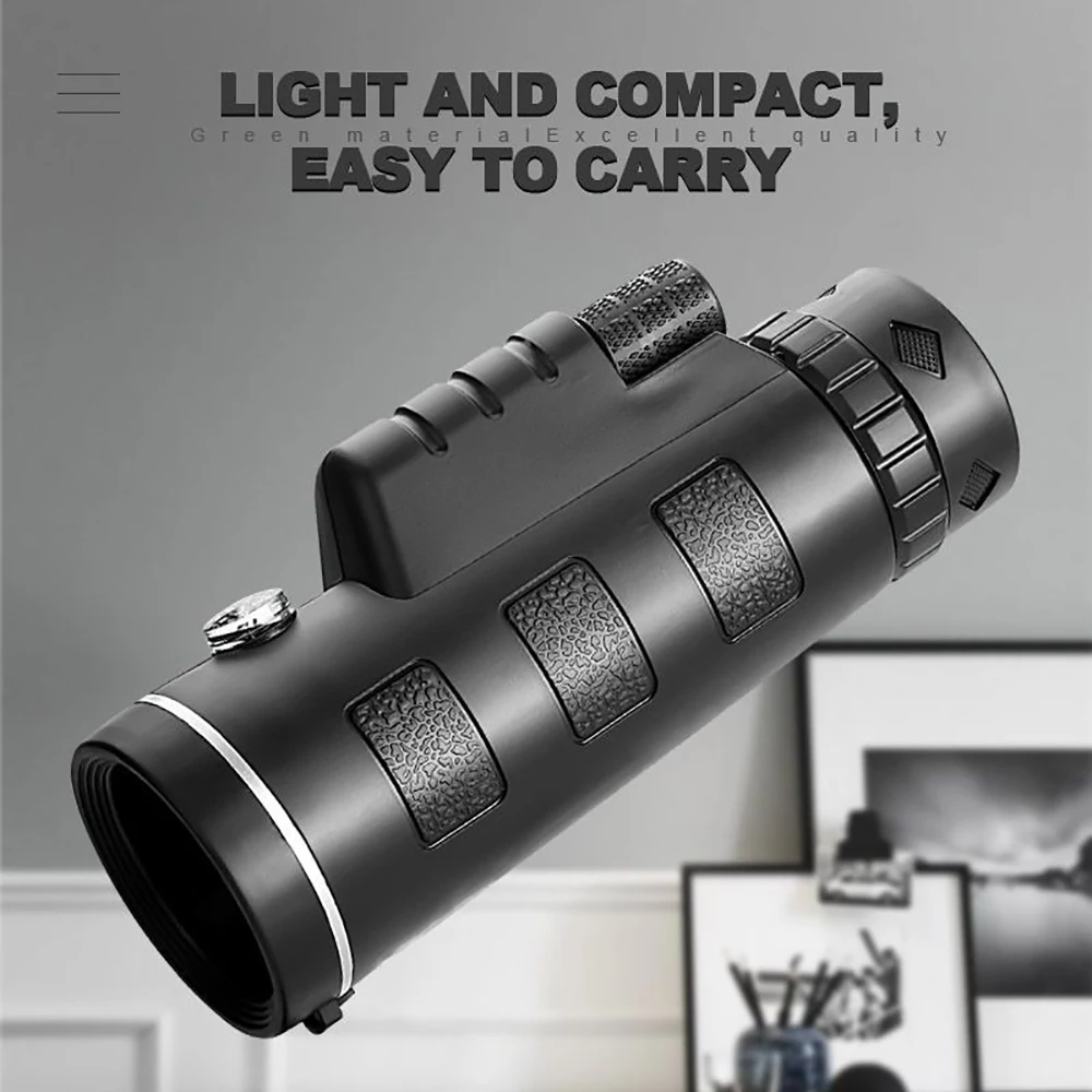 Монокулярный телескоп 40X60 монокулярный бинокль с HD зумом Карманный BAK4 для