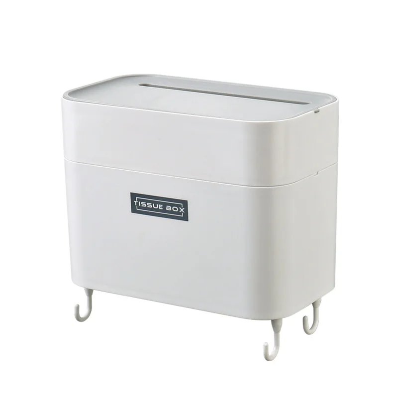 

Tissue box waterproof toilet double-layer tissue box punch-free multifunctional toilet drawer creative