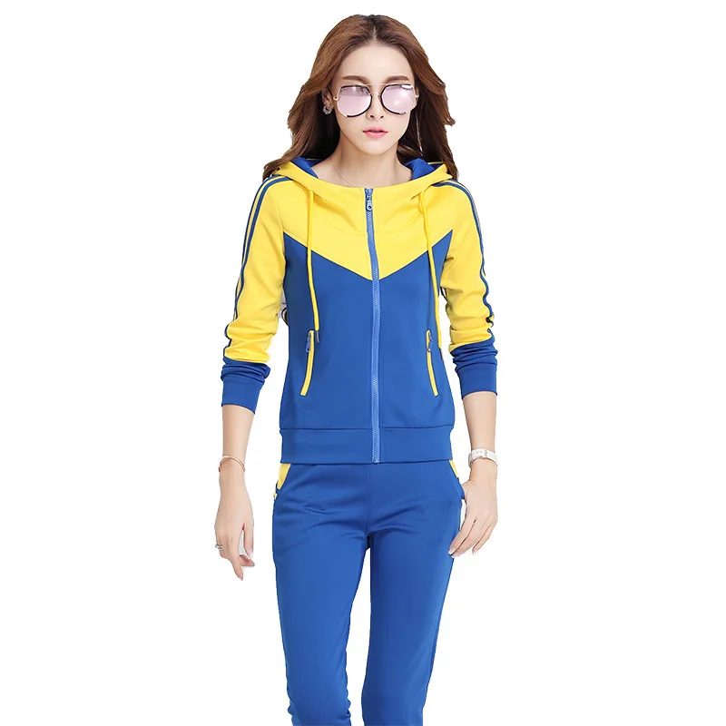 Женский спортивный костюм комплект из двух предметов топы и штаны одежда дышащие