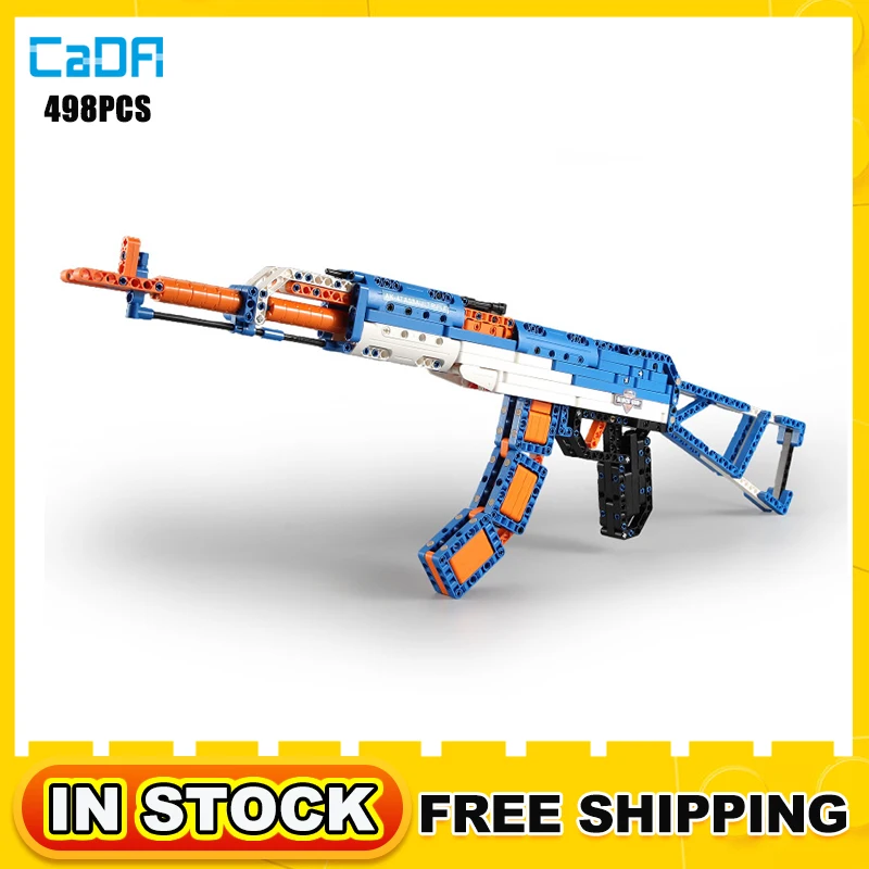 Снайперская винтовка револьвера пистолет строительные блоки 498 шт. Ak47 Swat военное
