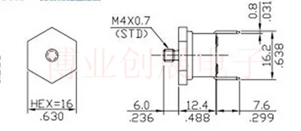1 шт. Термостат Ksd301 Шестигранная Медная головка M4 40 150 градусов обычно закрыта 10a250v