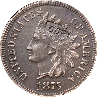 

1875 Indian head cents coin copy