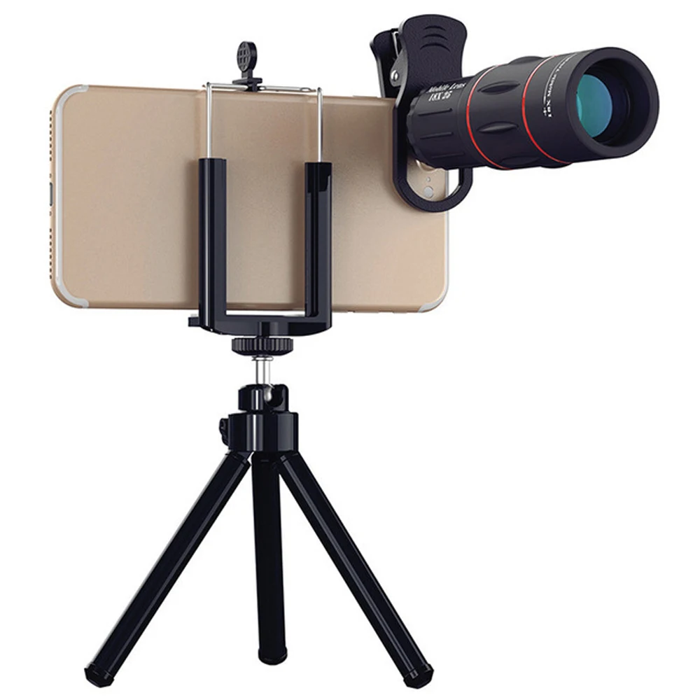 

Universal 18X Telescope Optical adjustable HD Zoom Mobile Phone Lens for Smartphones iPhone 13 pro max Samsung clip Camera Lens