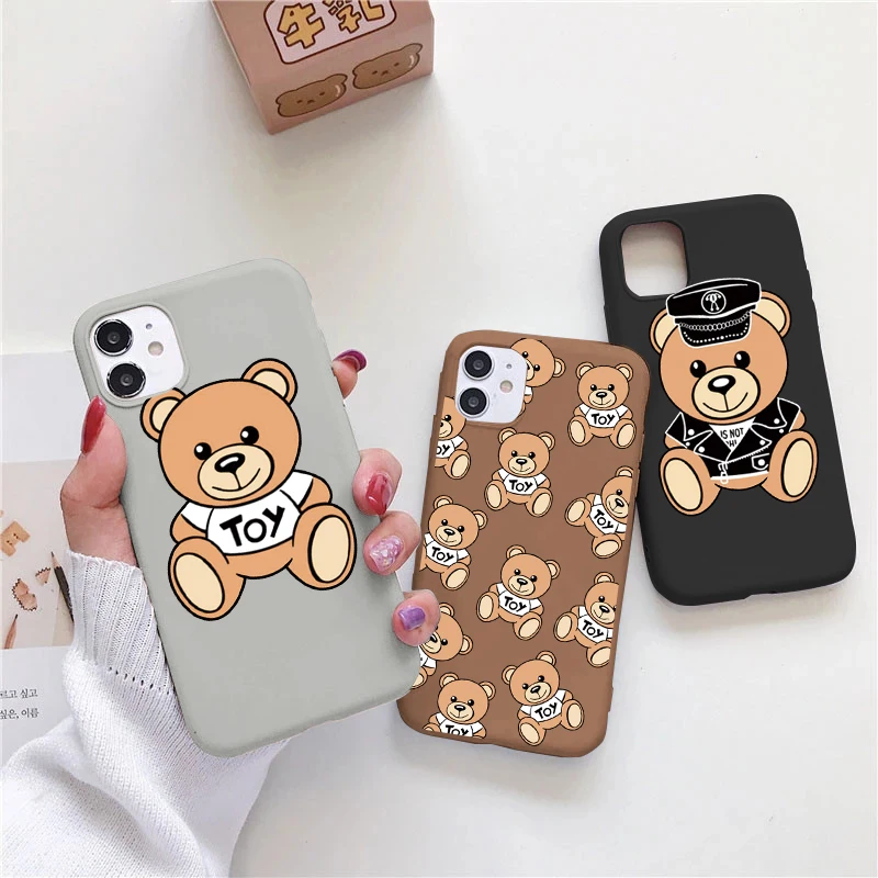 Чехол-накладка для iPhone 8 7 6 6s Plus 12 Pro Mini Max XR X XS SE 2020 5 5S 11 Италия с медведем | Мобильные
