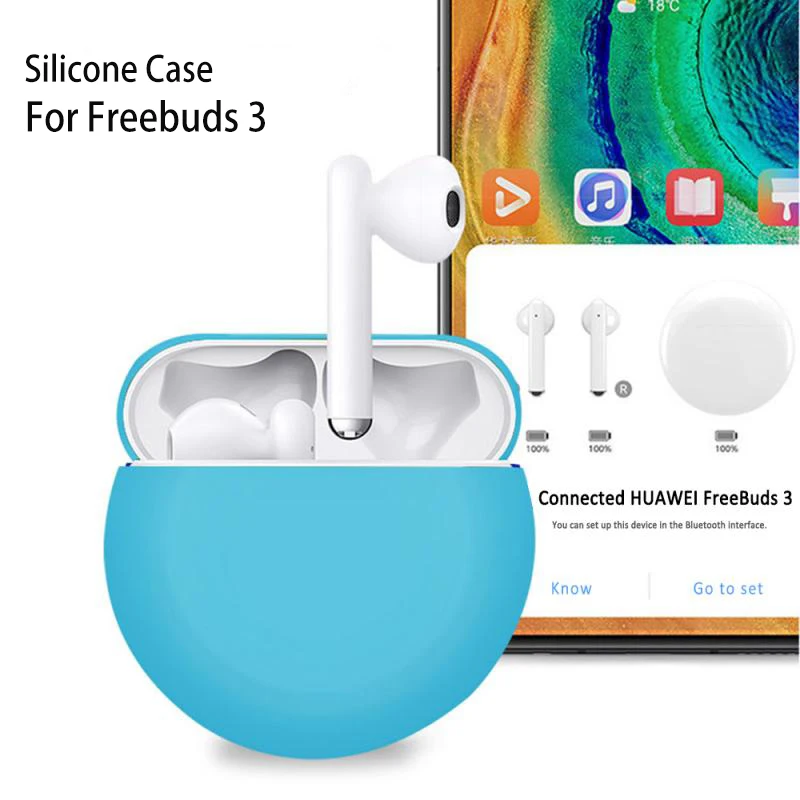 Силиконовый защитный чехол для huawei Freebuds 3 раздельная bluetooth гарнитура