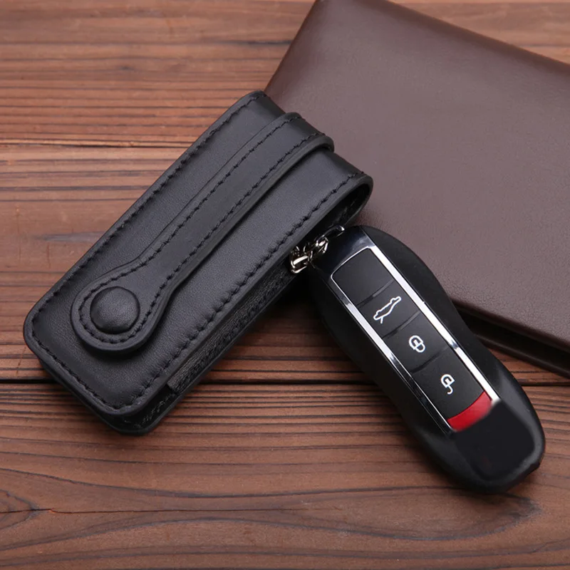 Кожаный чехол для ключей автомобиля Porsche Cayenne 911 996 Panamera Macan Boxster 986 987 981 3 кнопки