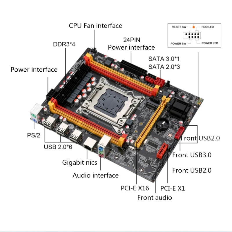 P82F X79     SATA3 PCI-E NVME M.2 SSD  DDR3 REG ECC