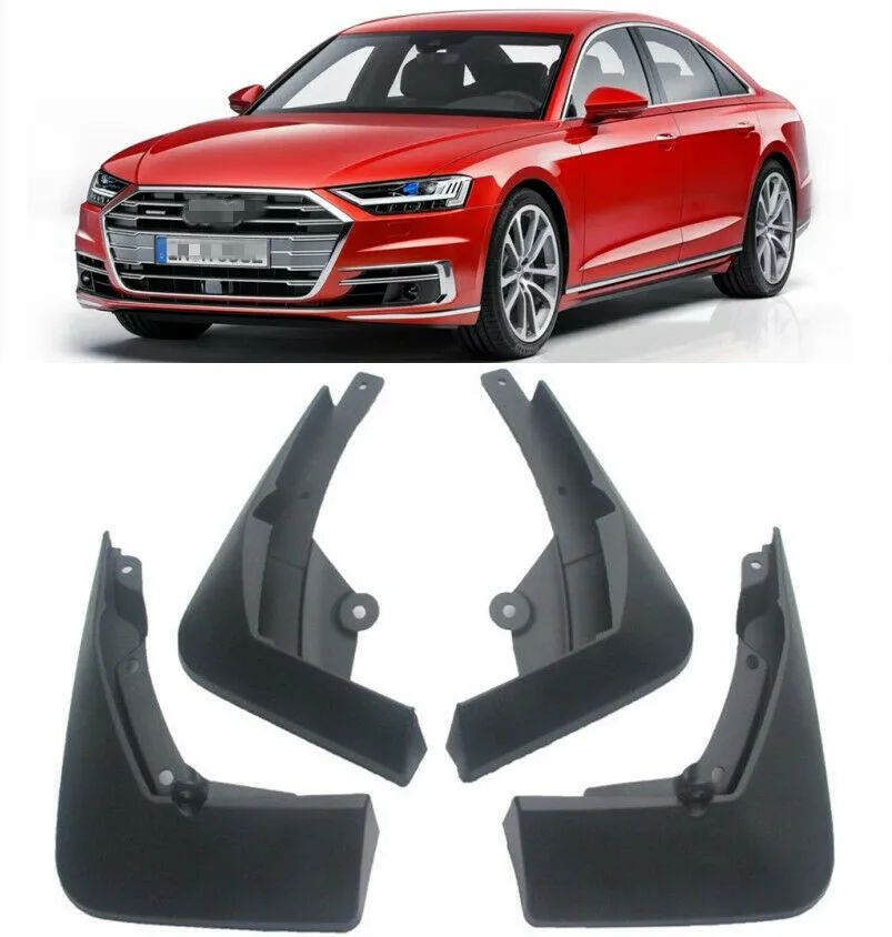 4x Литые Автомобильные Брызговики для Audi A8 D5 2018 2019 2020 4 го поколения