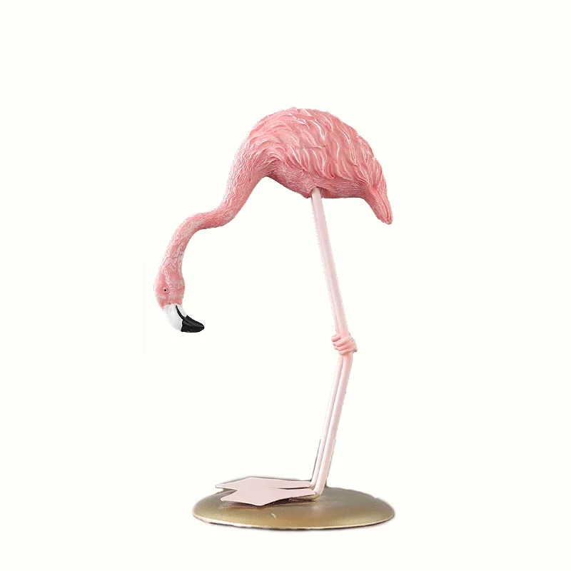 Современная стильная Смола Фламинго Artware украшение орнамент 3 различных