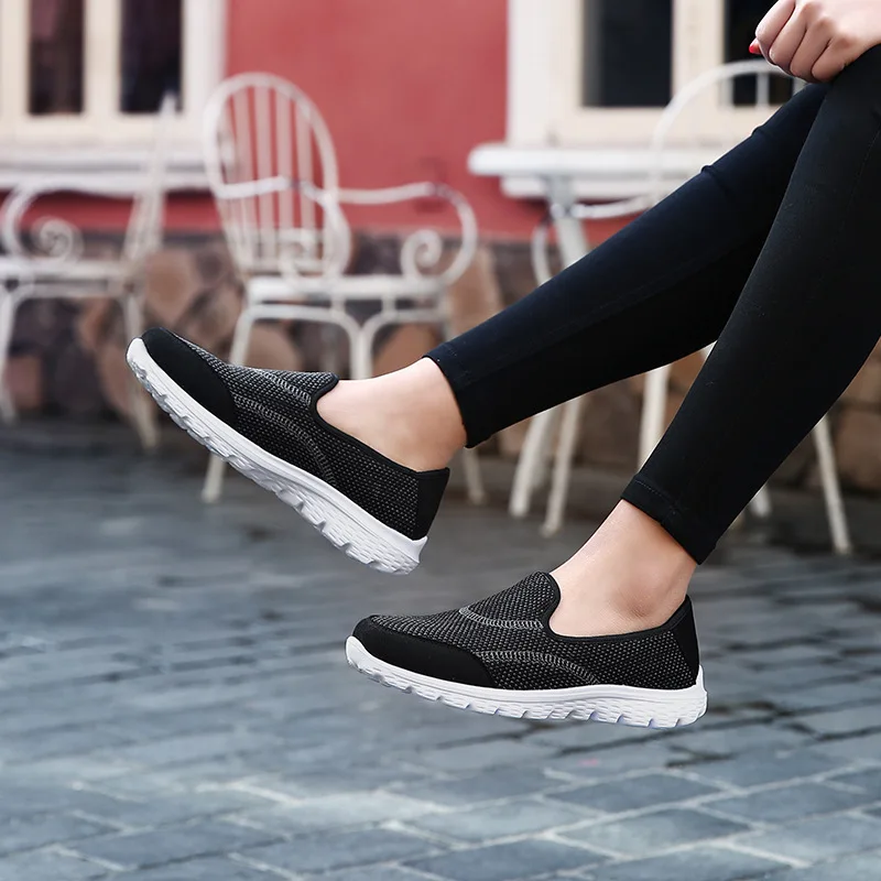 REETENE/женские кроссовки сезон весна осень повседневная женская обувь с вязаным