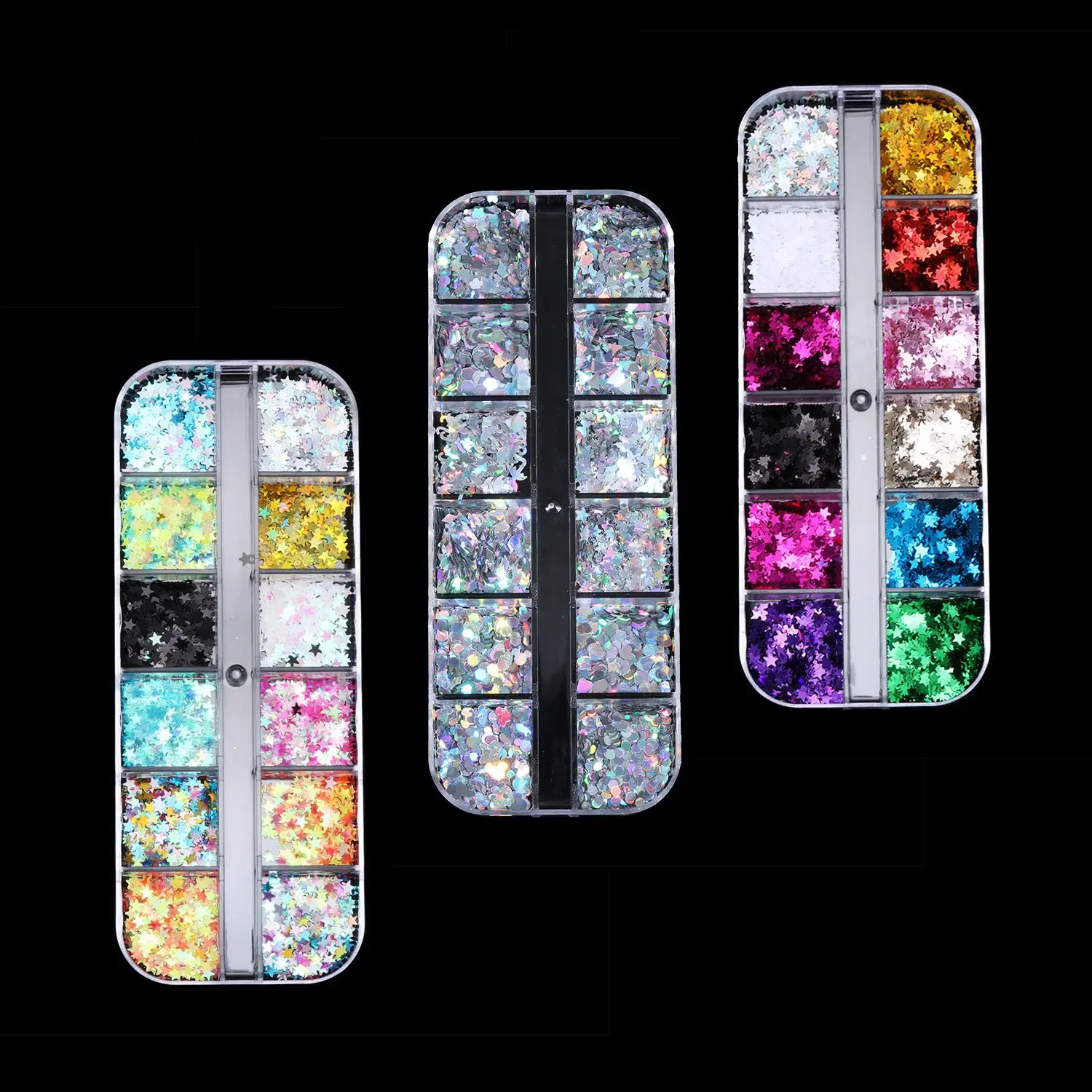 

Украшения для ногтей Звезда блестки для ногтей Луна хлопья смешанные цвета Блеск для ногтей блестящее голографическое зеркало