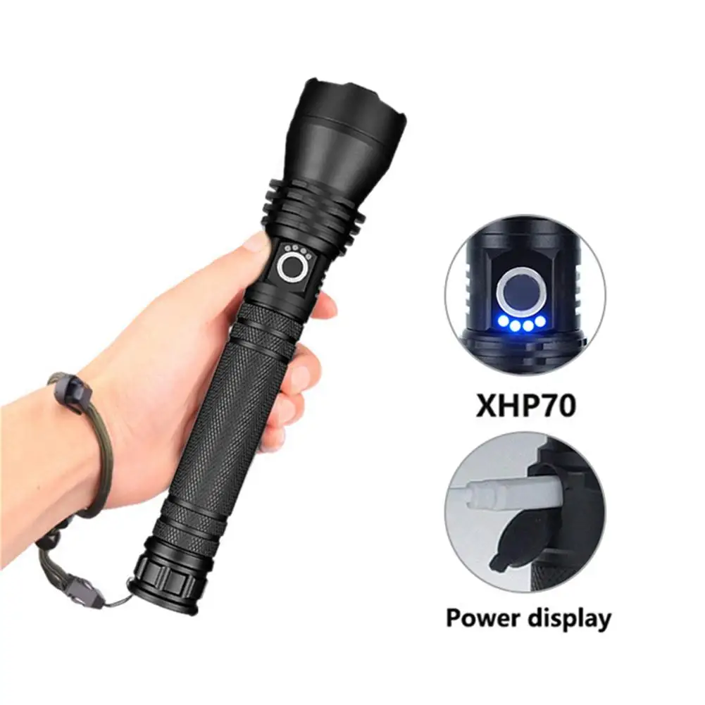 

2000LM XHP50 Powerful LED Flashlight Focus Lamp Waterproof High Power Portable 3 Modes Camping Hunting Bicycle Torch Lamp Light